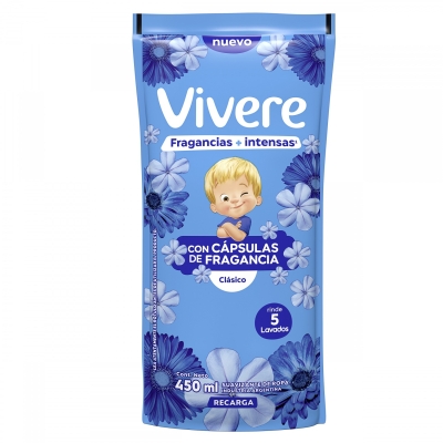 Suavizante Vivere Clasico Mas Intenso Doy Pack x450ml