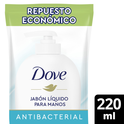  Jabón Liquido Dove Repuesto Antibacterial x220ml