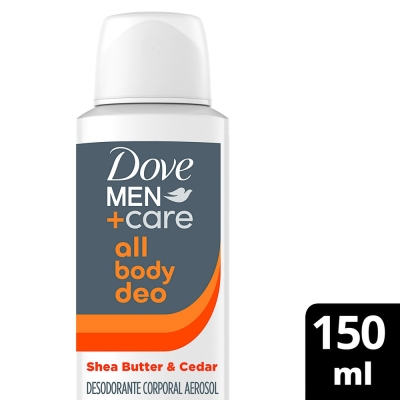 Desodorante en Aerosol Dove Men All Body Shea B&C x150ml