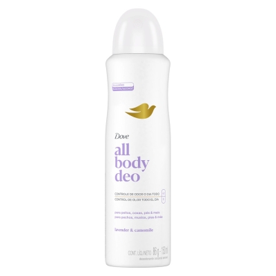 Desodorante en Aerosol Dove All Body Lavender x150ml