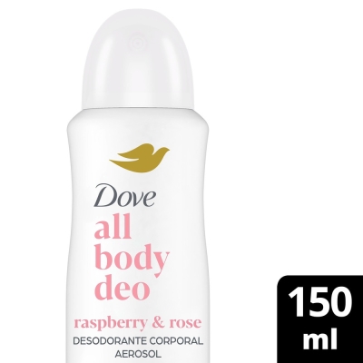 Desodorante en Aerosol Dove All Body Raspberry x150ml