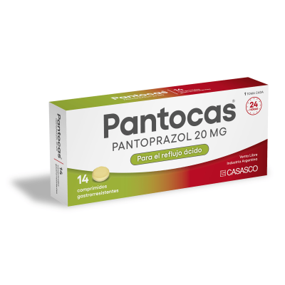 Pantocas 20 mg Antiulceroso x 14 Comprimidos