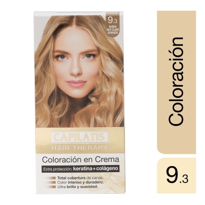 Coloración Capilatis Rubio Muy Claro Dorado 9.3