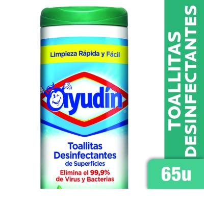 Toalla Desinfectante Ayudín Fresca Canister x65un