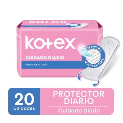 Protectores Diarios Kotex Multiestilo Cuidado Diario x20un