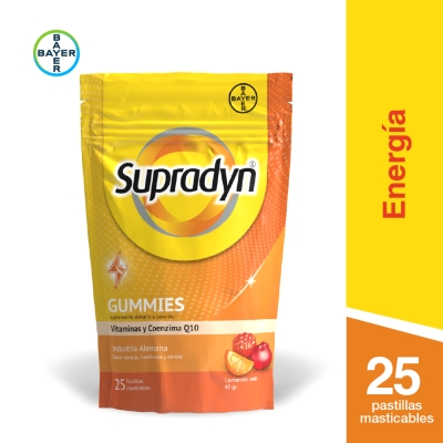 Supradyn Gummies Suplemento Dietario con Q10 x25 Pastillas Masticables