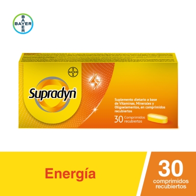 Supradyn Suplemento Dietario Multivitamínico x 30 Comprimidos Recubiertos