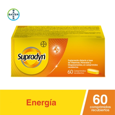 Supradyn Suplemento Dietario Multivitamínico x 60 Comprimidos Recubiertos