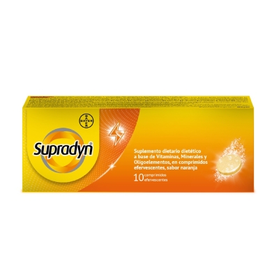 Supradyn Suplemento Dietario Multivitamínico x 10 Comprimidos Efervescentes