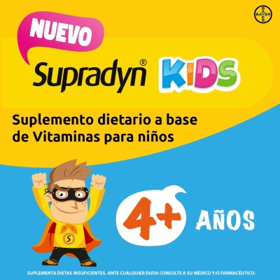 Supradyn Kids Suplemento Dietario Multivitamínico x25 Pastillas Masticables