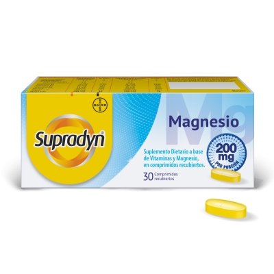 Supradyn Magnesio Suplemento Dietario con Vitaminas y Magnesio x30 Comprimidos