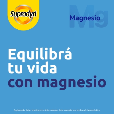 Supradyn Magnesio Suplemento Dietario con Vitaminas y Magnesio x30 Comprimidos
