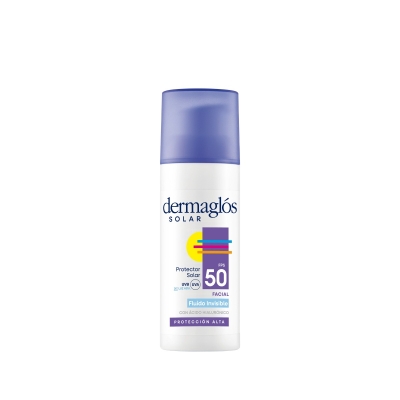 Protector Solar Facial Dermaglos FPS50 Fluido Sin Color x50gr