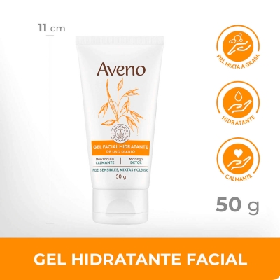 Gel Facial Aveno Piel Sensible Mixta A Oleosa x50gr