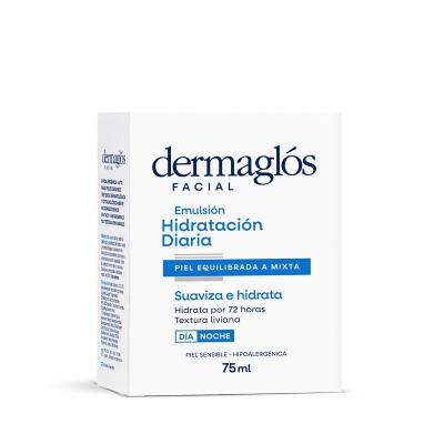 Emulsion Dermaglos Facial Hidratante Piel Equilibrada Mixta x75ml