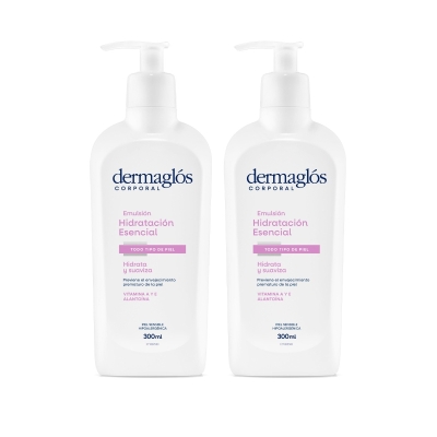 Kit Emulsión Dermaglós Hidratación Esencial x 2
