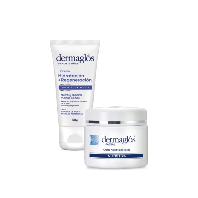 Kit Facial y Manos Dermaglós Hidratación + Regeneración