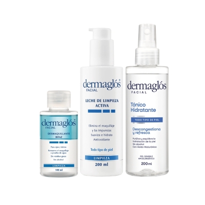 Kit Limpieza Facial Dermaglós Todo Tipo de Piel