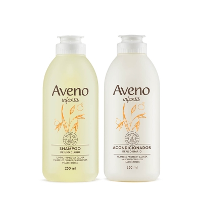 Kit Capilar Bebes y Niños Aveno Shampoo y Acondicionador