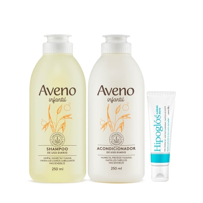 Kit Capilar Bebes y Niños Aveno +Hipoglós Cuidado Diario 30g