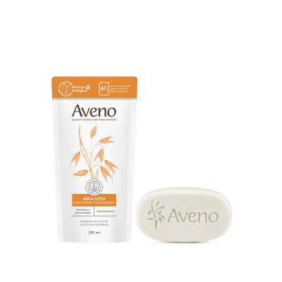 Kit Aveno Emulsión Refill + Jabón