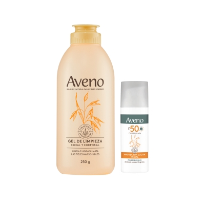 Kit Aveno Limpieza + Protector Solar Facial FPS50