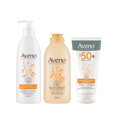 Kit Aveno Limpieza + Hidratación + Protector Solar FPS50