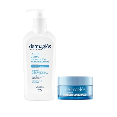 Kit Facial y Corporal Dermaglós Ultra Hidratación