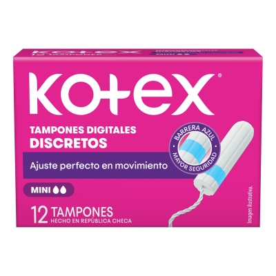 Tampones Kotex Mini x12un