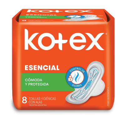Toallas Femeninas Kotex Esencial x8un