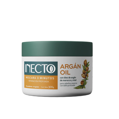Mascara Capilar Inecto Argan Oil 3 Minutos x300gr