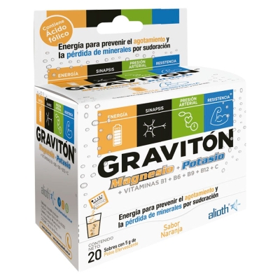 Suplemento Dietario Graviton Magnesio + Potasio Efervescente x20 Sobres