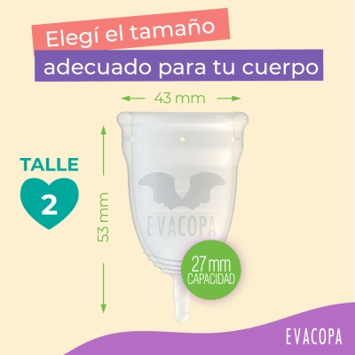 Copa Menstrual Evacopa Talle 2