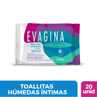 Evagina Toallitas Húmedas x20un