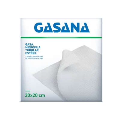 Gasana Gasa Caja Nro.1 20x20Cm 2 Sobres x 4 Trozos