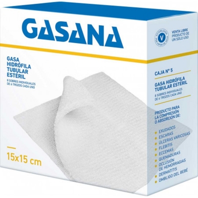 Gasana Gasa Caja Nro.5 15x15Cm 8Sobres x 6 Trozos