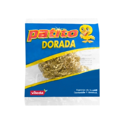 Esponja Patito Dorada
