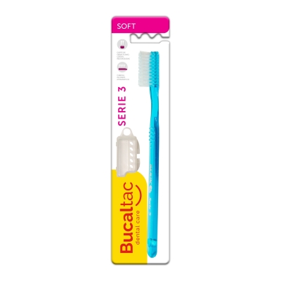 Cepillo Dental Bucal Tac Classic Serie3 con Capuchon