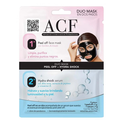 Mascara Facial Acf Peel Off + Serum x 14 gr