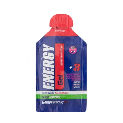Suplemento Deportivo Mervick Energy Manzana Con Cafeina x40gr
