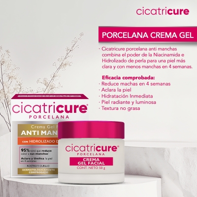 Gel Facial Cicatricure Porcelana crema x50gr