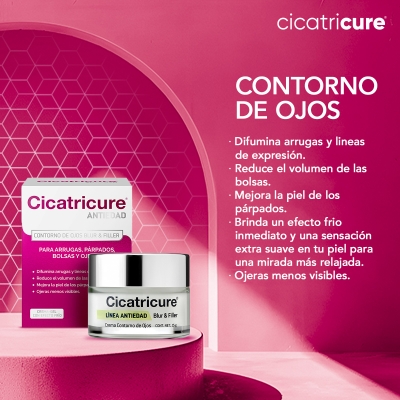 Crema Facial Cicatricure Contorno Ojos Blur&filler x15gr 