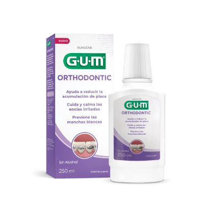 Enjuague Bucal Gum Orthodontic Soft Mint x250ml