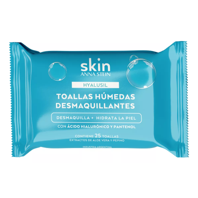 Toallitas Desmaquillantes Anna Stein Acido Hialuronico x25