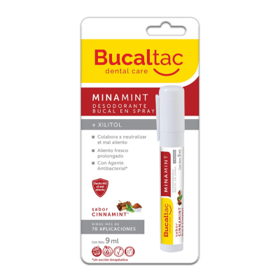 Desodorante Bucal Tac Spray Sabor Cinnamint x9ml