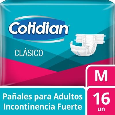 Pañal Adulto Cotidian Mediano Clasico x16 Unidades