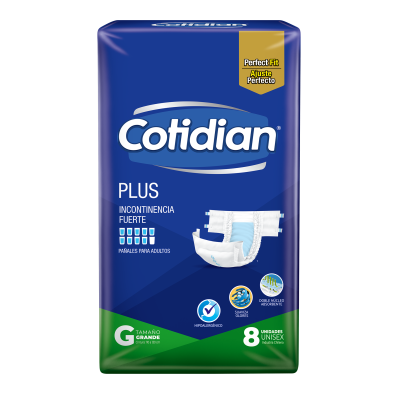 Pañal Adulto Cotidian Plus Grande x8 Unidades