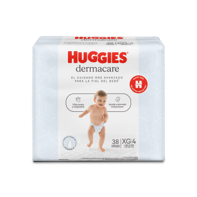 Pañales Huggies Dermacare Xg X38U