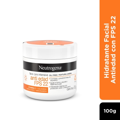Crema Facial Neutrogena Intensive FPS22 x100gr