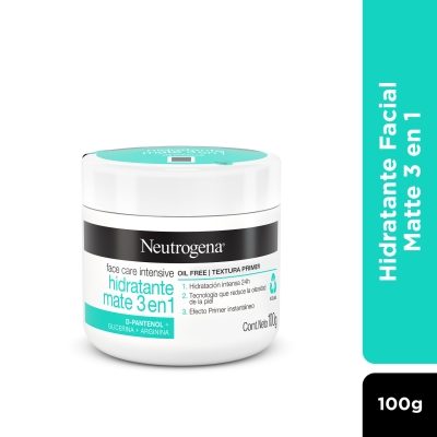 Crema Facial Neutrogena Facecare Intensive Hidratante Mate 3En1